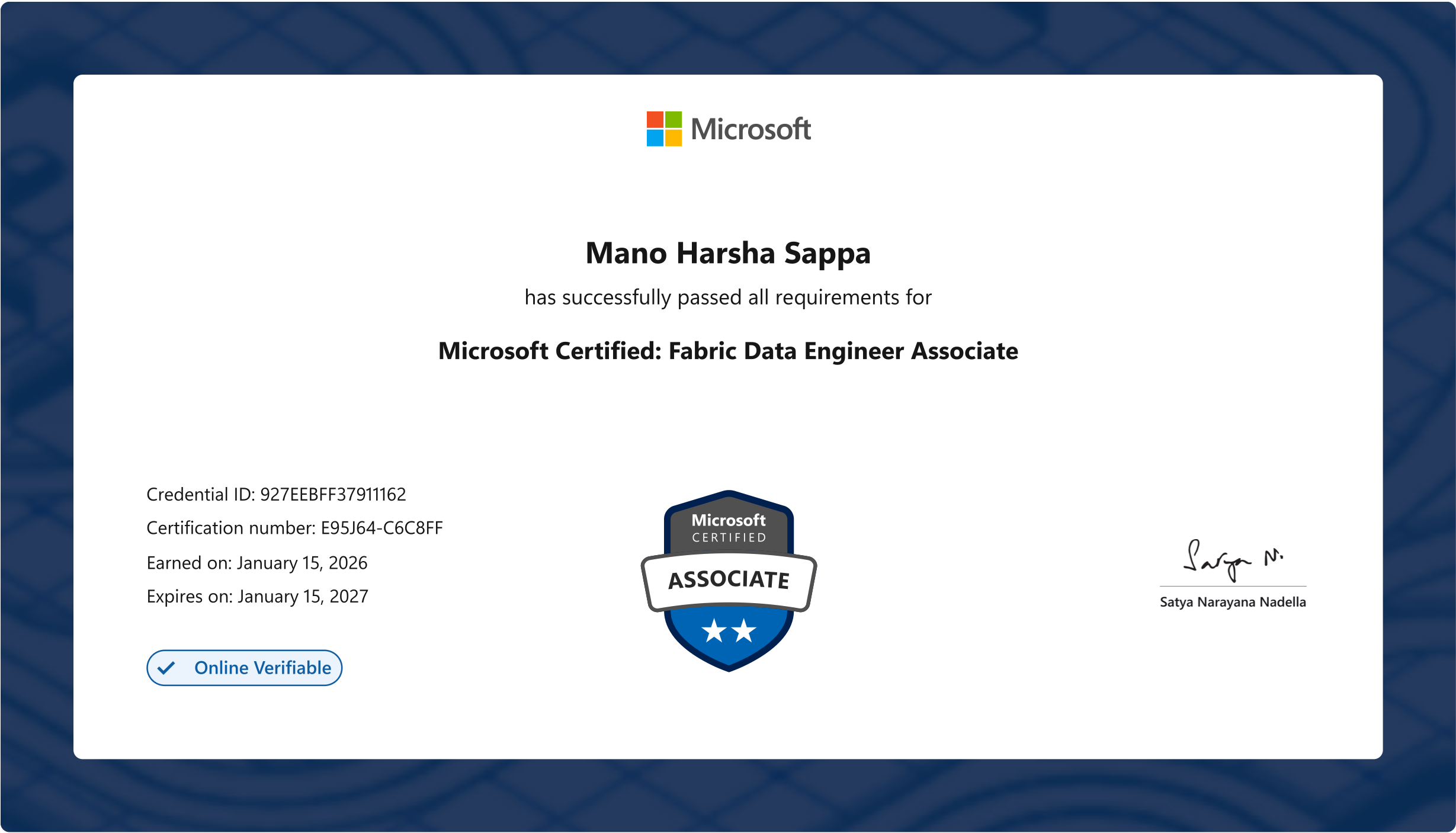 Microsoft Azure Data Engineer Associate