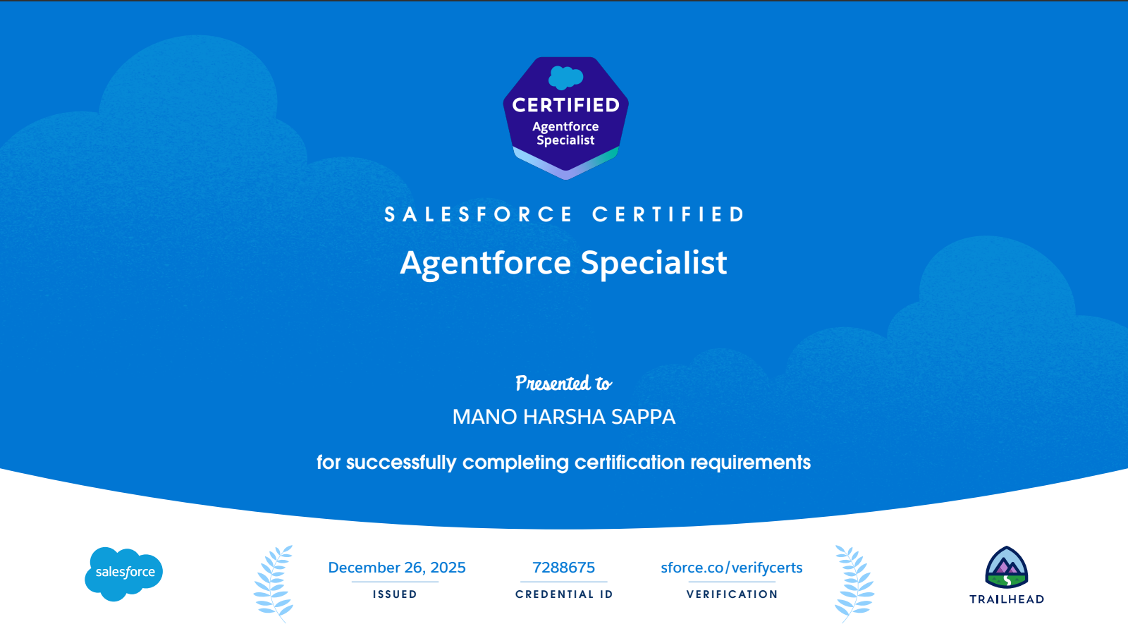 Salesforce Agentforce Specialist
